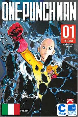 One-Punch Man 1 Christmas Variant di Yusuke Murata, ONE
