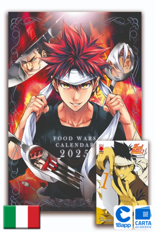 Food Wars Calendario 2025 + Food Wars 1 Variant di Yuto Tsukuda, Shun Saeki, Yuki Morisaki